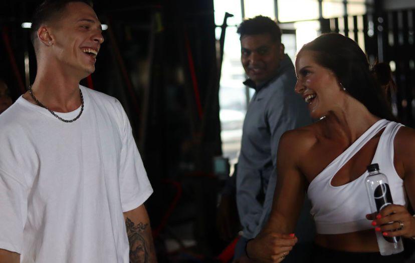 Jo Hill coaching a client