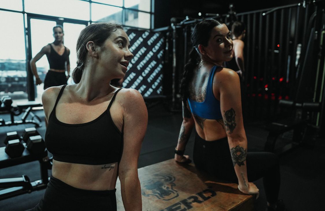 Two members training together